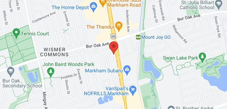 map of #1106 -9560 MARKHAM RD